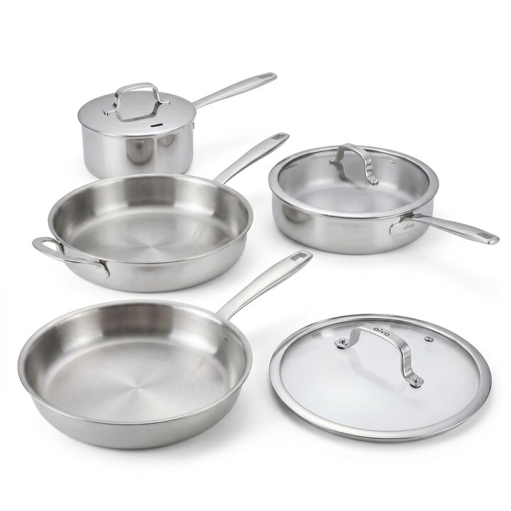 Alva Maestro 7-Piece 5-Ply Stainless Steel Cookware Set