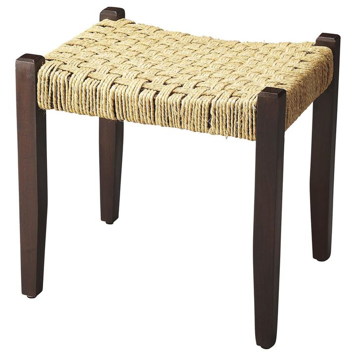 Butler Specialty Garner Woven Jute Stool, Multi-Color