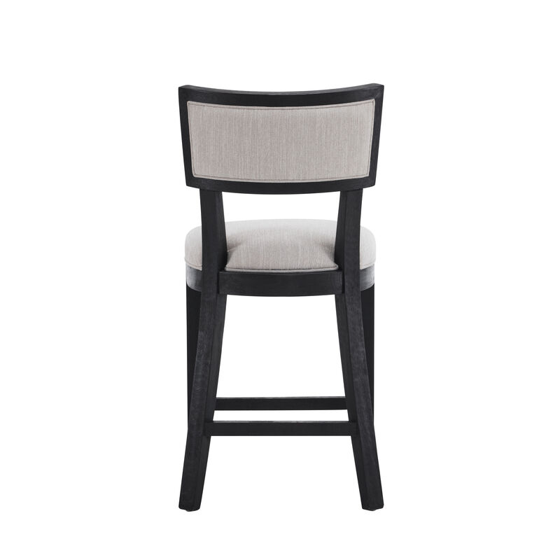 Merax Upholstered Counter Height Bar Stools
