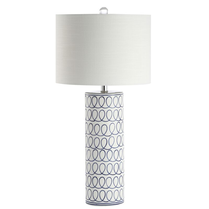 Loop Ceramic Modern Column LED Table Lamp