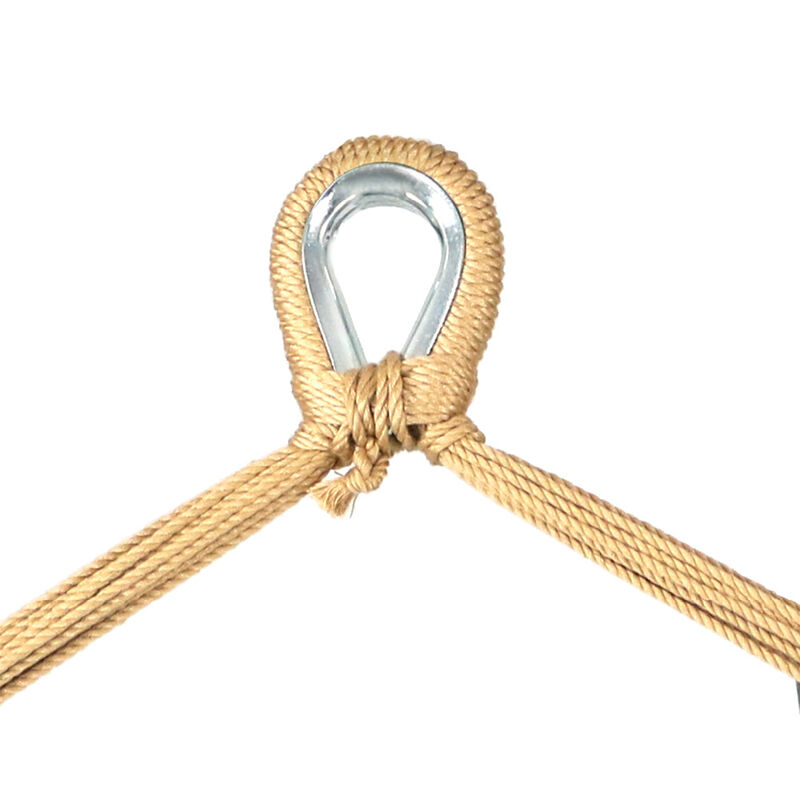 Sunnydaze Extra Large Hammock Chair with Adjustable Steel Stand - Tan