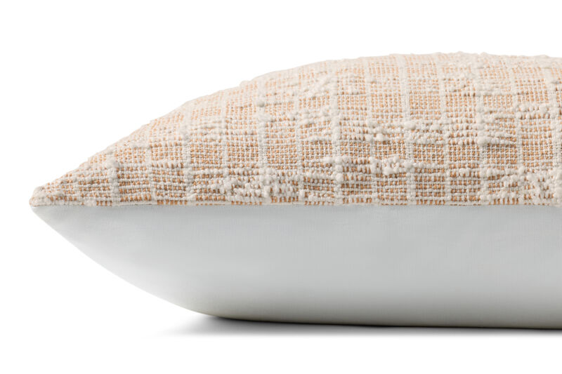 Killian Orange/White 22''x22'' Pillow Cover Only image number 1