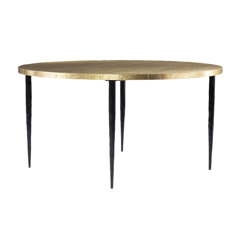Judmont Round Cocktail Table w/Embossed Top