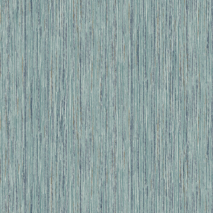Justina Teal Faux Grasscloth Wallpaper (Set of 2)