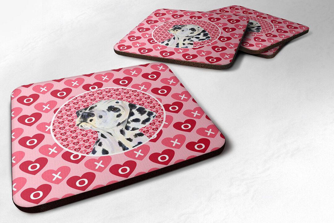 Caroline's Treasures SS4492FC Dalmatian Foam Coasters (Set of 4), 3.5 H x 3.5 W, Multicolor