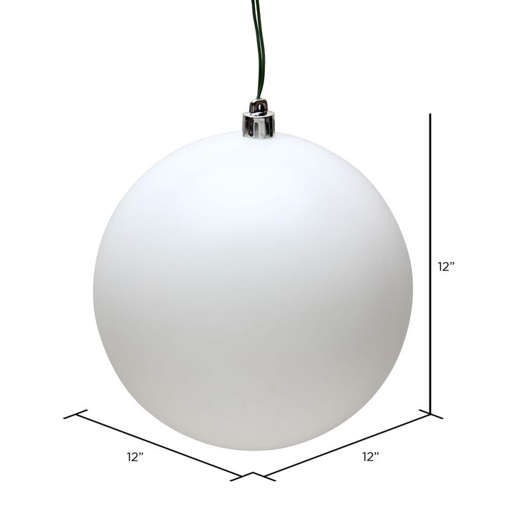 Vickerman White Matte Ball UV Drilled Cap -