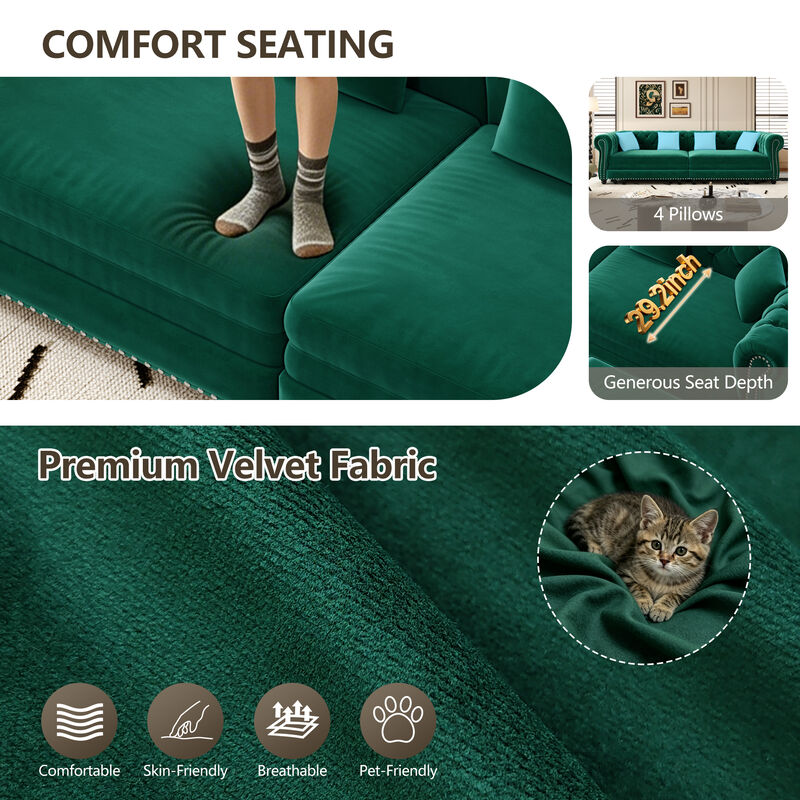 Cagrek Convertible Sleeper Sofa Bed image number 8