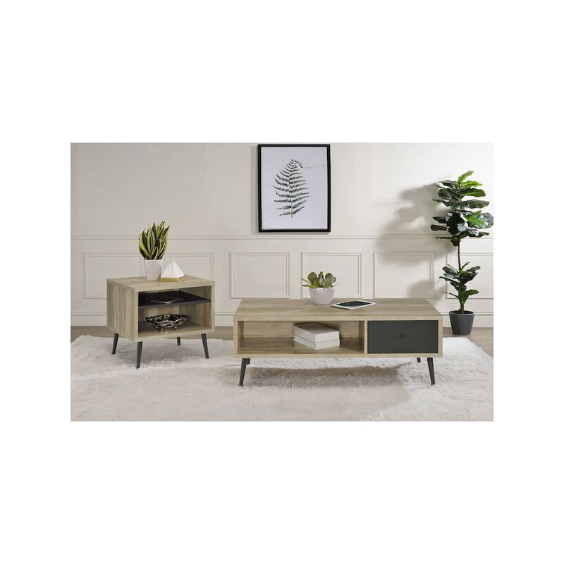 Coaster Welsh 1-drawer Engineered Wood Coffee Table Antique Pine