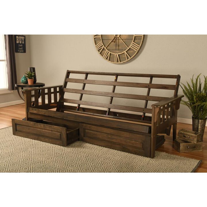 Tucson Frame-Rustic Walnut-Storage Drawers