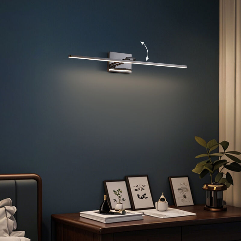 Santino 28" Modern Minimalist Swivel Integrated Dimmable LED Rechargeable Picture Light with Touch Sensor