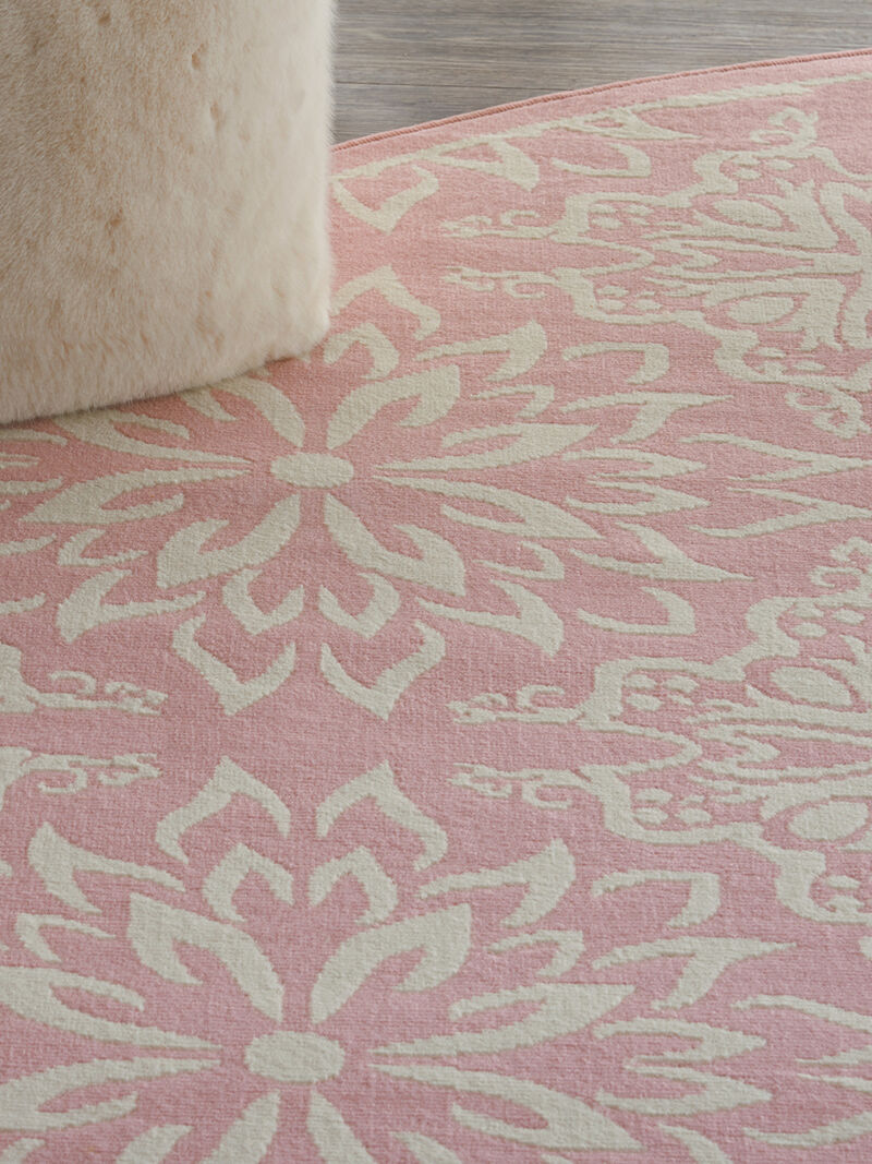 Jubilant JUB06 Ivory/Pink 8'6" x 12' Rug