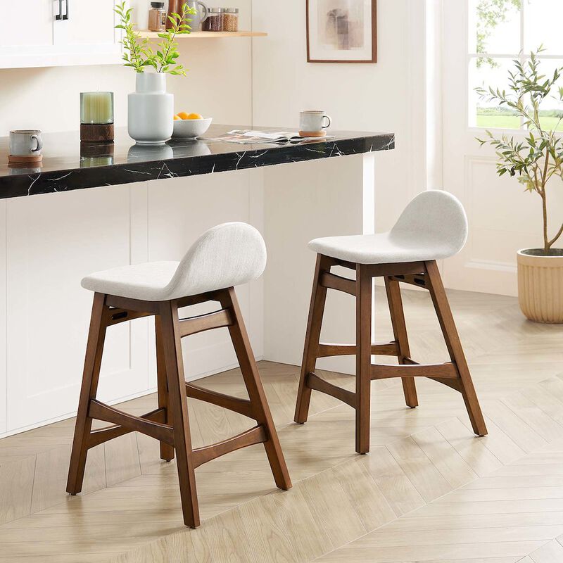 Juno Wood Counter Stool Set of 2 image number 8