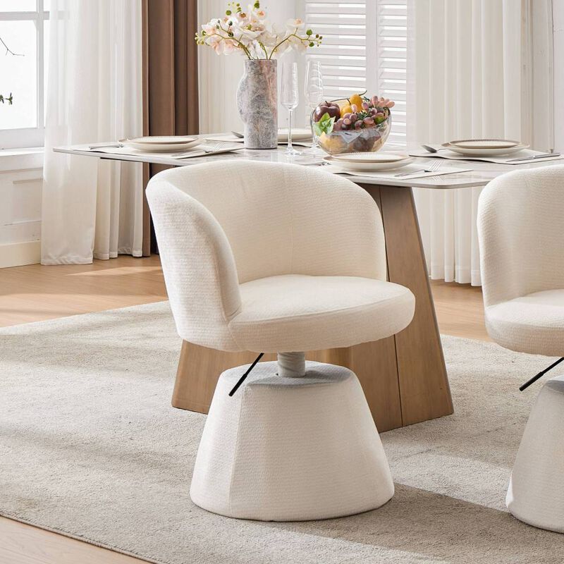Haxcuk Chenille Upholstered Vanity Chair image number 1