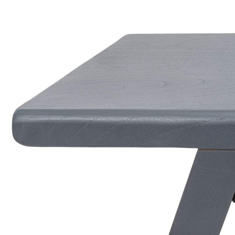Jack Rustic Scandinavian Handcrafted Solid Mindi Wood Sculptural Base Accent Stool image number 4