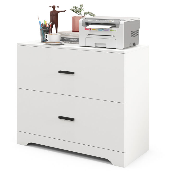 2-Drawer Lateral File Cabinet with Adjustable Bars for Home and Office