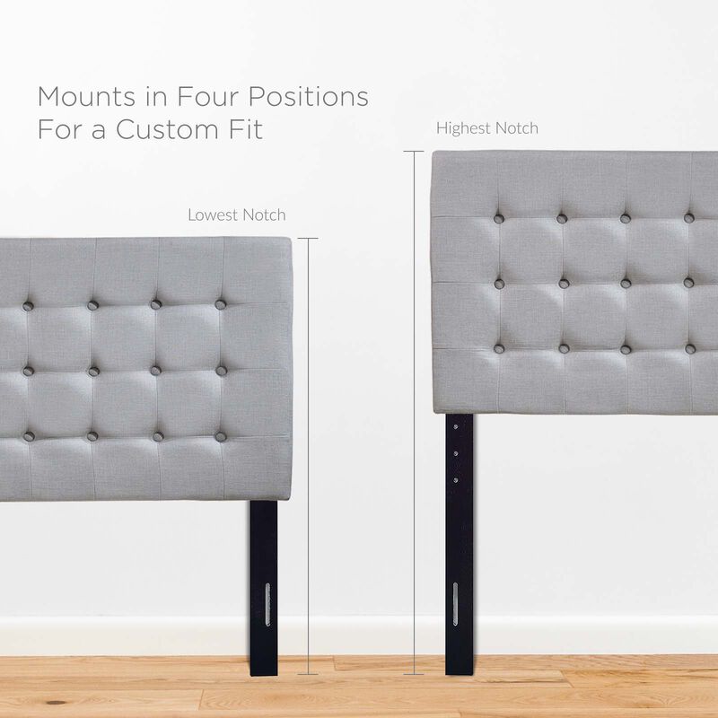 Modway - Tinble Queen Upholstered Fabric Headboard Sky Gray image number 6