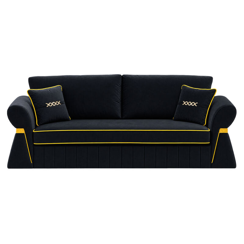 Pifpru 83.5 Inch Velvet 3 Seater Sofa Couch image number 0