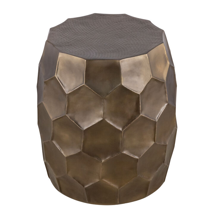 Gevorique Black Geometric End Table
