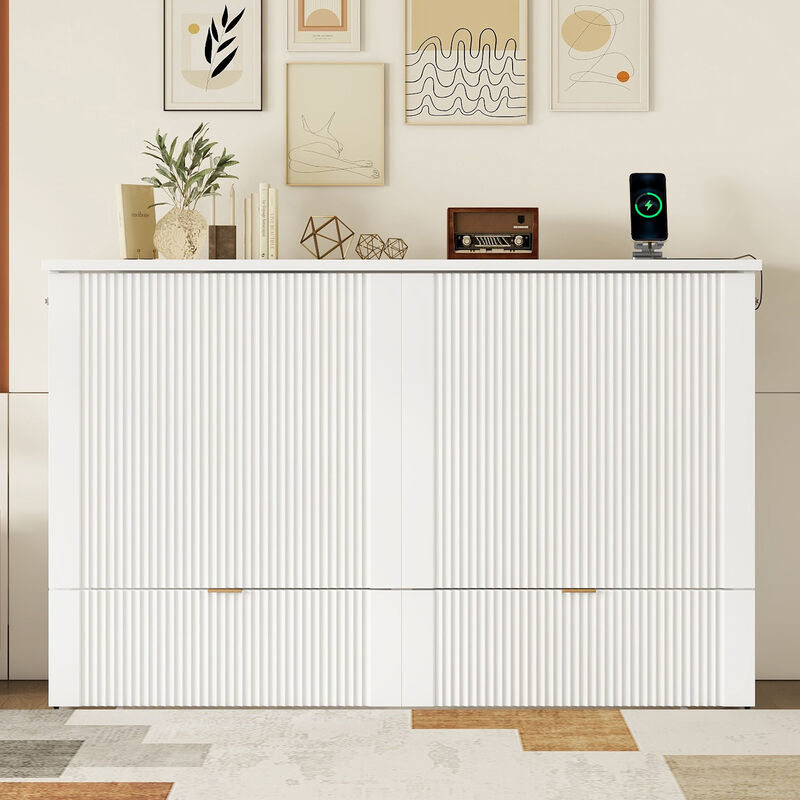 Merax Murphy Bed with Sockets and USB Ports