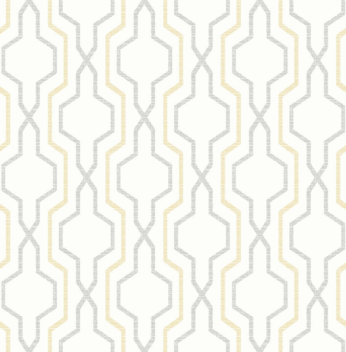Rion Yellow Trellis Wallpaper