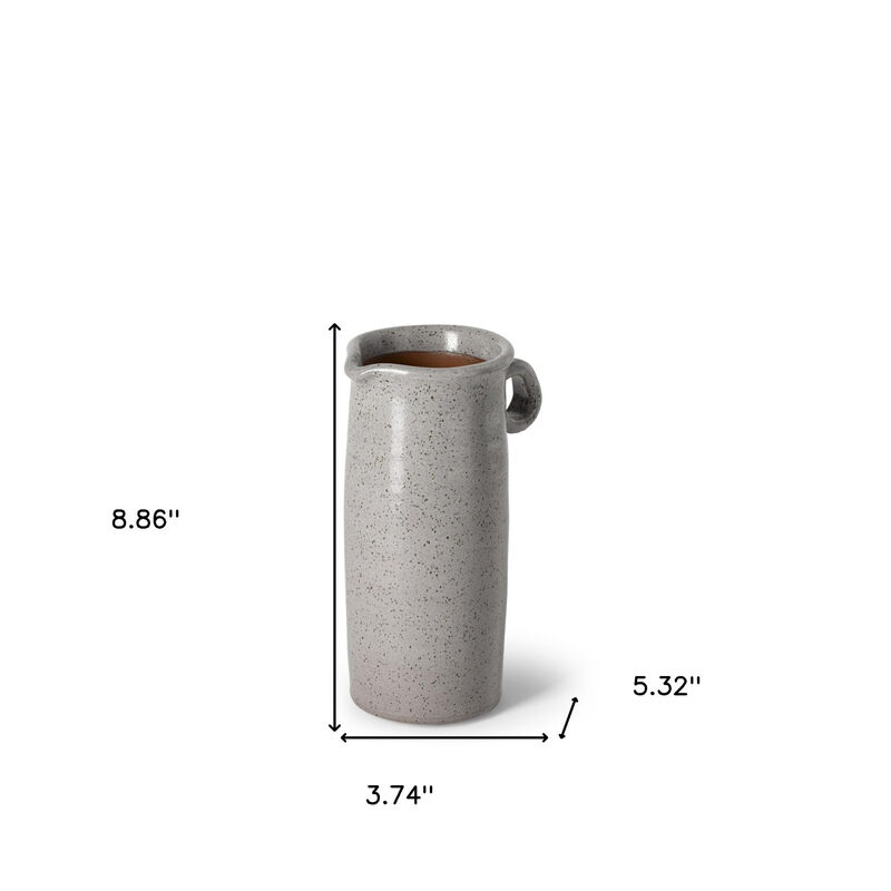 Modern Speckle Ceramic Jug for Dining Table or Living Room Decor