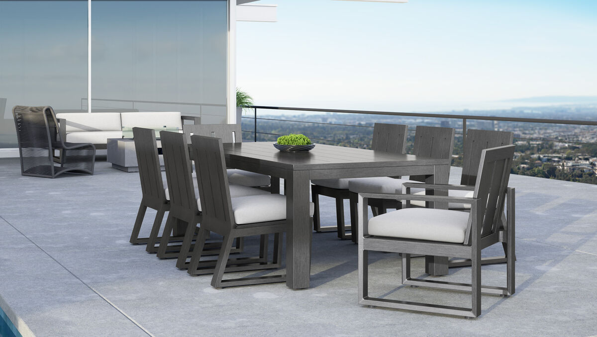 Redondo Dining Chair in Cast Silver, No Welt