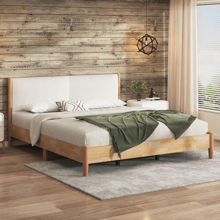 Migtor King Natural wood Bed