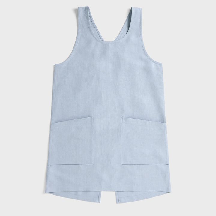 Solino Home 100% Pure Linen Apron - Linen Smock Apron