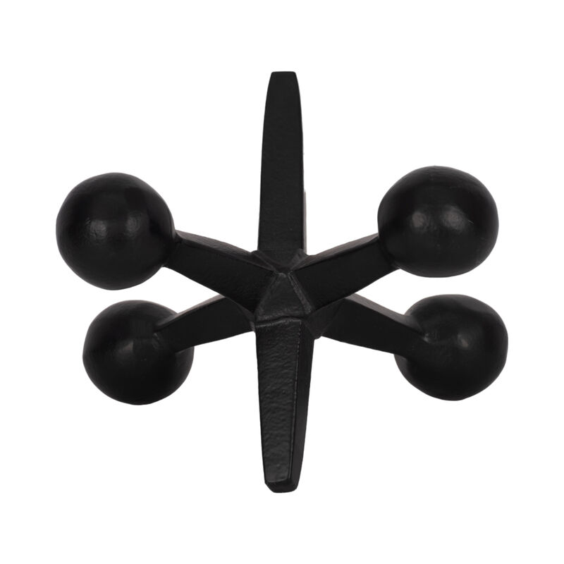 Black Metal Jacks Decor, 5" image number 3