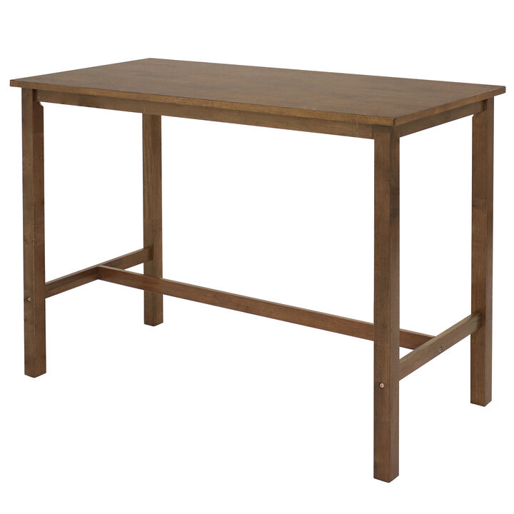 Sunnydaze Arnold 4 ft Wooden Counter-Height Dining Table - Weathered Oak
