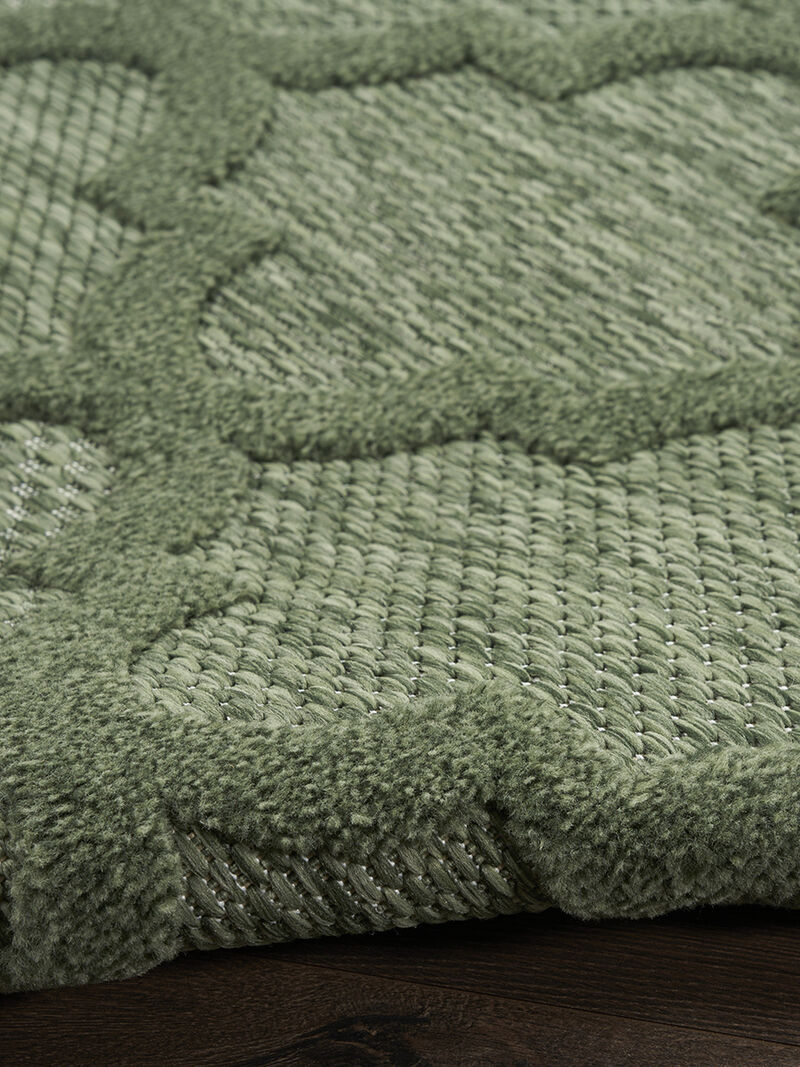 Easy Care NES01 Green 6' x Round Rug