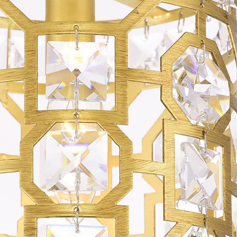 CWI Lighting Belinda 1 Light Pendant With Champagne Finish