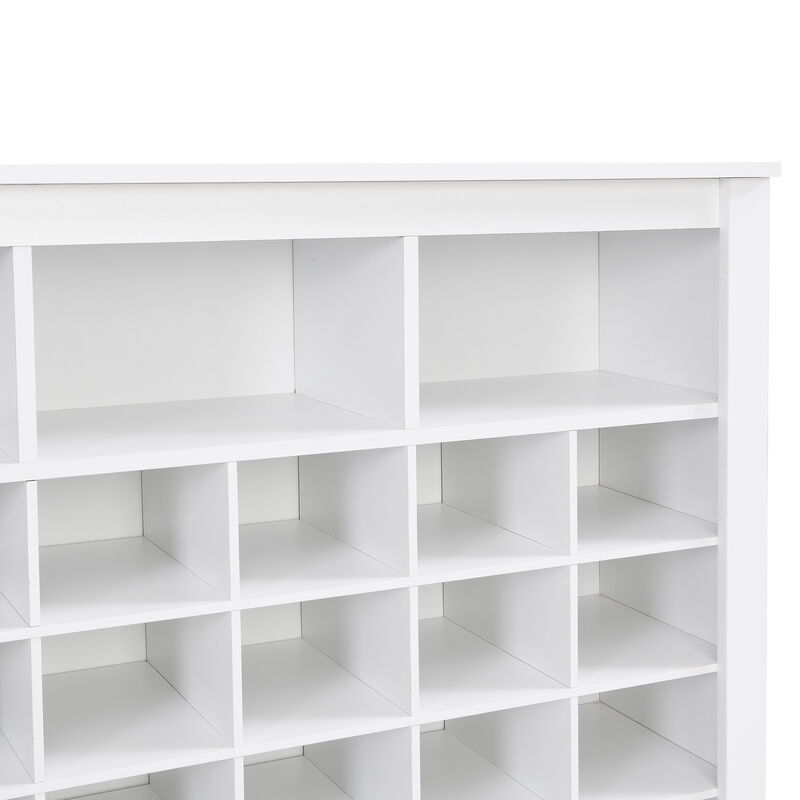 Merax Sleek Design Cubby Console Shoe Cabinet