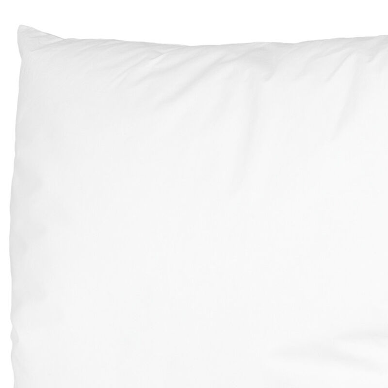 HomeRoots 20" White Cotton Throw Pillow Insert image number 2