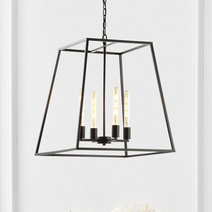 Hutson Iron Modern Angled LED Chandelier