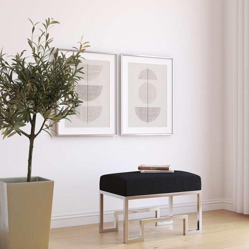 Bronson Stool Silver