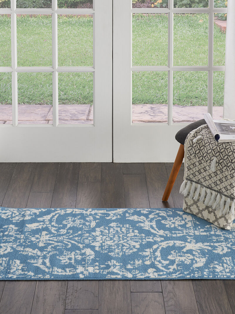 Jubilant JUB09 Blue 2'3" x 7'3" Rug