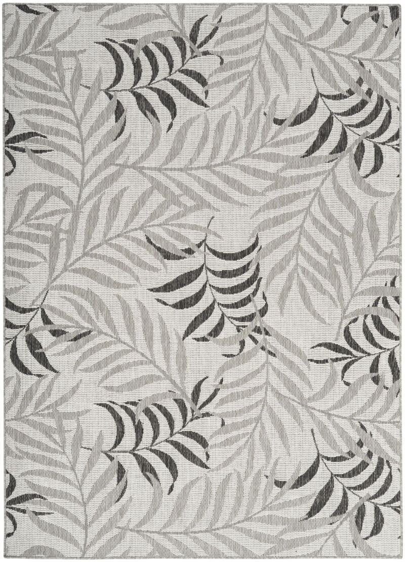 HomeRoots Palm Leaf Indoor Outdoor Area Rug image number 0
