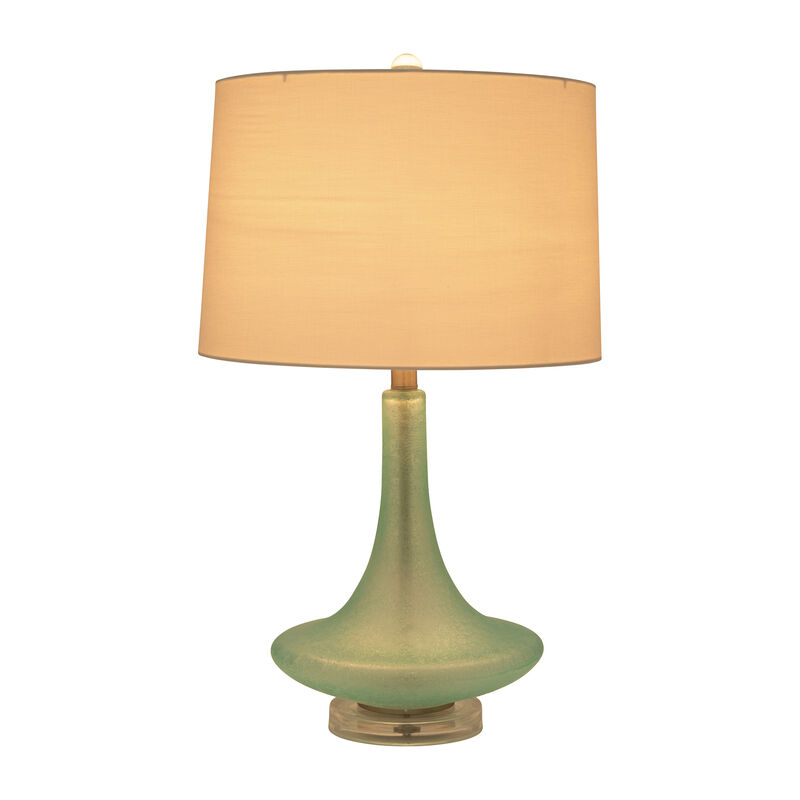 Glass 26" Table Lamp, Green image number 1