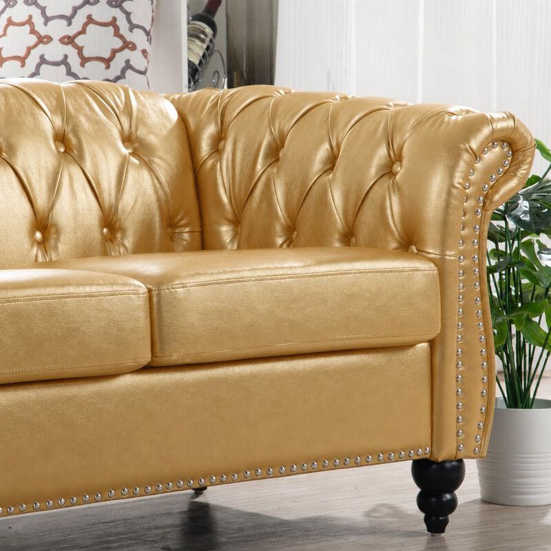 Nesp Chesterfield 3 Seater Sofa image number 4