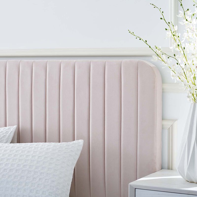 Celine Channel Tufted Performance Velvet Full Platform Bed image number 8