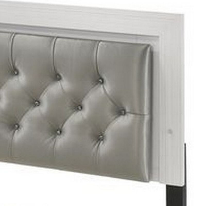 Queen Size Bedroom Set, White Finish, Storage Bed with Drawers, 2-Piece Set with Bed and Nightstand image number 3
