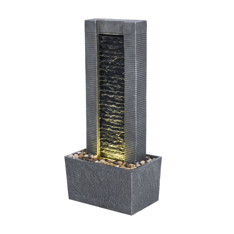 Demeter Waterfall Fountain with LED Lights image number 0