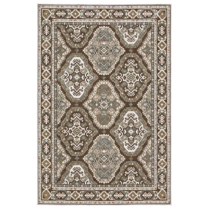 HomeRoots Medallion Area Rug