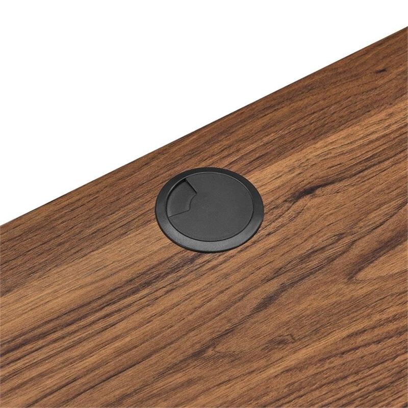Modway Transmit 60" Wall Mount Particleboard Wood Office Desk in Walnut/White image number 7
