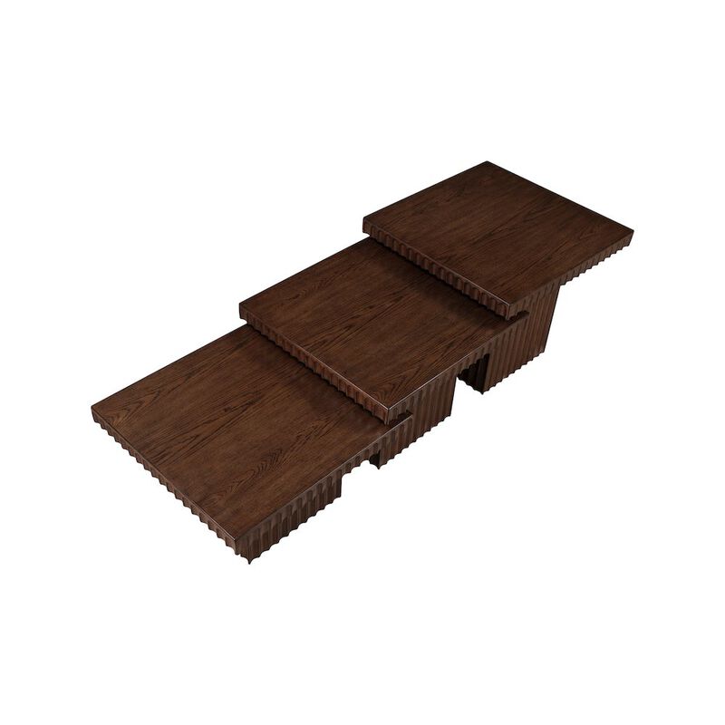 Meridian Furniture Spencer Brown Oak Veneer Coffee Table