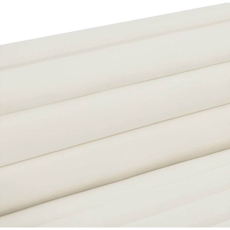 Meridian Furniture Cascade Cream Velvet Fabric Sofa