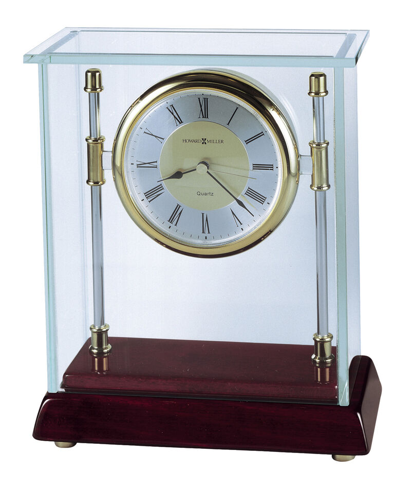 Howard Miller 645558 Howard Miller Kensington Tabletop Clock 645557 Rosewood image number 0