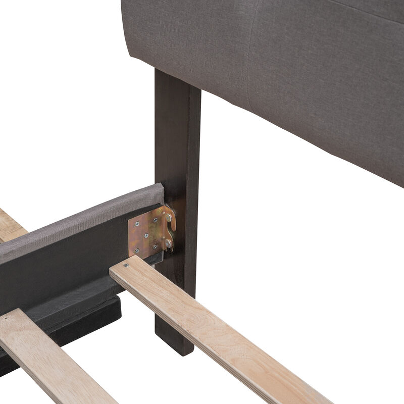 Quubpe Upholstered Platform Bed image number 4