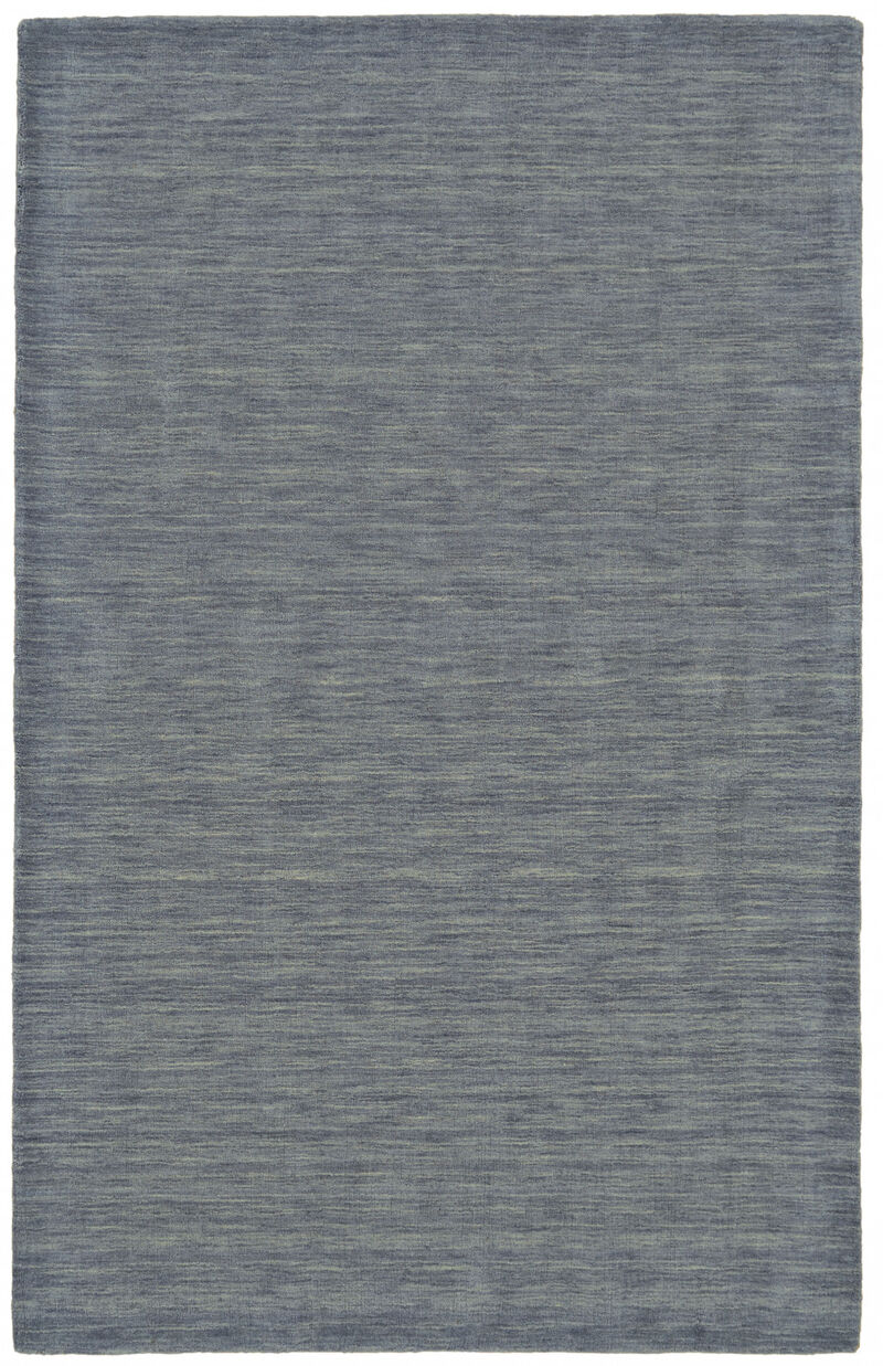 4 X 6 gray And Blue Wool Hand Woven Stain Resistant Area Rug image number 0
